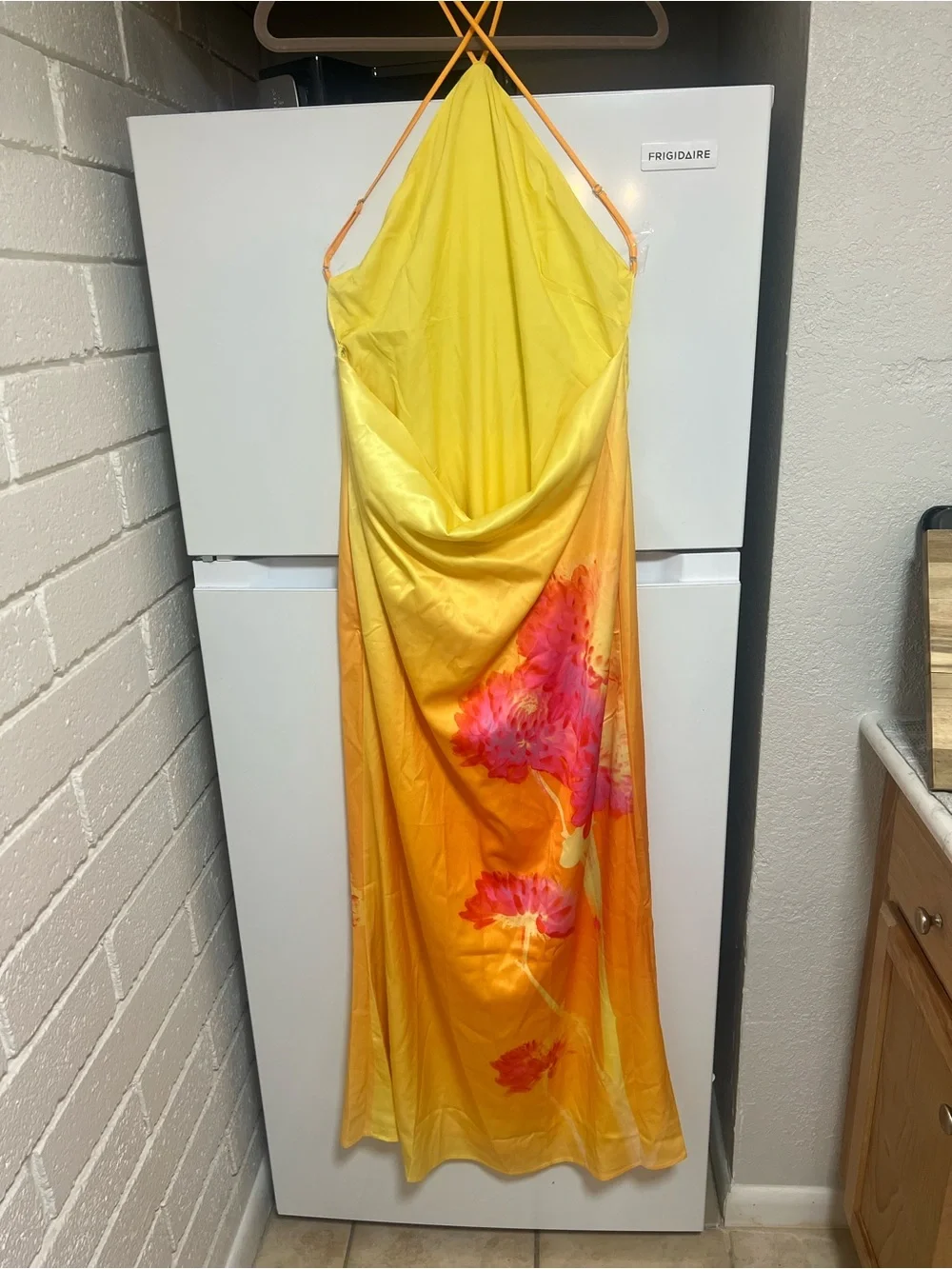 Peppermayo Chloe Maxi Dress - Orange Floral